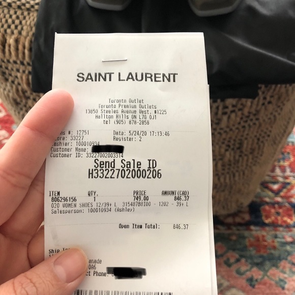 SAINT LAURENT GRAY TRIBUTE SANDALS PATENT LEATHER - Picture 8 of 8